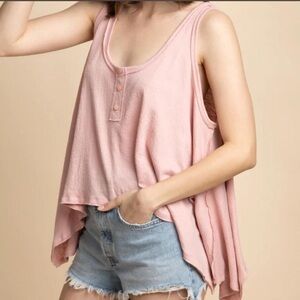 Yeri pink tank top WORN ONCE